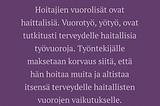 Vuorolisät ovat haittalisiä