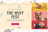 Case Study : Curating a landing page for a Pet-friendly Food Festival