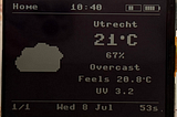 Building a Weather Home Screen on a Reflective LCD (MicroPython, ESP32-S3)