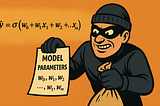 Stealing Parameters of a Logistic Regression Model