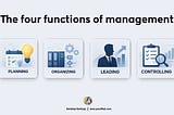 What are the four functions of management?