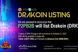 DRAKONS TOKEN: DRAKOIN $DRK (Polygon)LISTING IN P2PB2B
