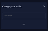 Change Airdrop Wallet Address