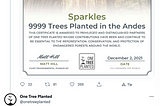 Sparkles Becomes First Climate Positive Entity on the Songbird Network