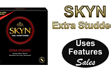 SKYN Extra Studded Condoms Non-Latex Ultra Thin Natural Feel with SKYNFEEL Technology 22 Count…