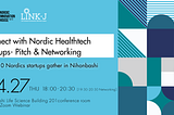 Connect with Nordic Healthtech Startups- Pitch & Networking