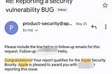 MY FIRST APPLE BUG and MY FIRST WRITEUP