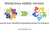 Convert your CentOS 8 operating system to AlmaLinux