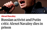 Navalny dies. Dark times for Russian opposition