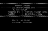 MY WEB SERVER:1 walkthrough