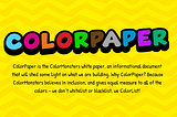 ColorPaper for ColorMonsters.