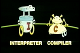 Who’s in-between? Compilation vs Interpretation