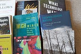 Selection of used books for sale #tech #cyberculture #nature and more