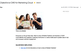Integrate Salesforce CMS & Marketing Cloud Email Builder via Content Builder Block SDK