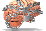 brain wrapped in chains