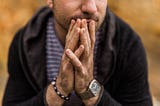 A man thinking.