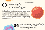 Important facts of Web design/UX