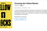 Crossing The Yellow Blocks introducing the #CBK token public sale at Uniswap