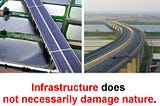 Infrastructure without damage of nature