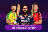 The Highest Strike Rate Players in T20 World Cup History