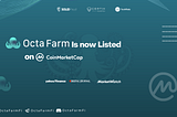 Octafarm.fi is now listing on Coinmarketcap