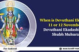 devuthani ekadashi 2024