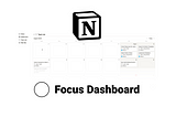 Focus Dashboard — Simple Notion Template for Task, Objective and Resource Management