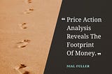 TRADING QUOTE — “Price Action Analysis Reveals The Footprint Of Money.”- Nial Fuller