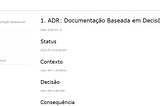 ADR: documentação baseada em decisões