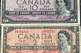Canada’s $2 and $10 Bills