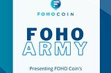 Join the FOHO ARMY