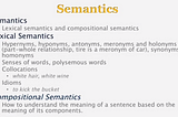 NLP: Semantic Similarity Relationships