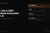Your Job in 2027: Chartered Accountant & CA After AI