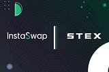 InstaSwap partnered with STEX