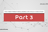 The Cyber Threat Intelligence Life Cycle: A Case Study (Part 3)