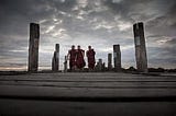 3 monks on a bridge