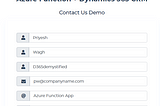 Azure Function for Dynamics 365 CRM: Part 3 [Website Contact Us Integration]
