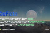 Terraformer IDO Quick Guide for Defiato Lottery Winners