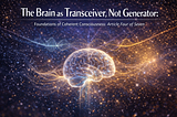 The Brain as Transceiver, Not Generator