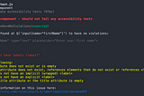 Accessibility Testing in React with jest-axe