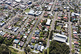 Ariel photo of The Entrance (town name) in NSW, Australia