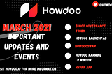 HowDoo — Important Updates and Events This March 2021