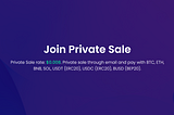 Join Private Sale