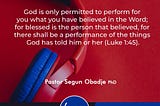 Good morning Beloved!
The Leverage Devotional by Pastor Segun Obadje Ph.D. Be blessed!