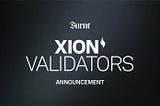 XION のバリデーターを紹介する