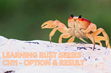 Learning Rust Series Ch11 — Option & Result