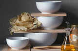 Royal Copenhagen porcelain series White Ribbed — Danish Nordic design