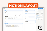 Notion Layout | Customize Your Pages & Databases