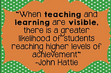 January Monthly Objectives: Making Learning Visible