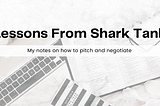 Business Lessons from Shark Tank